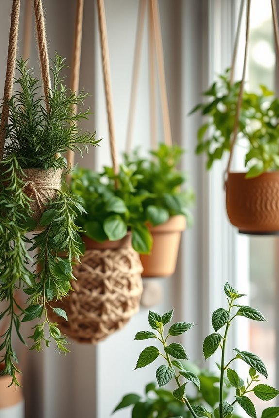 aromatic indoor herb garden