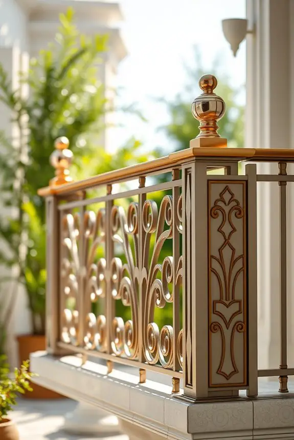 art deco balcony railings