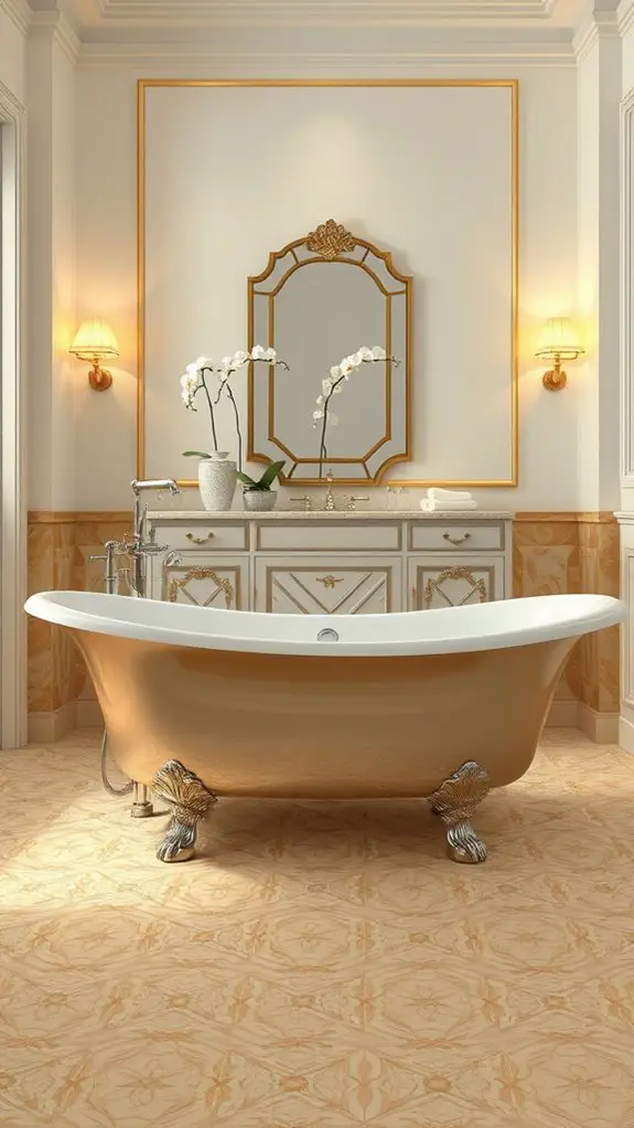 art deco bathroom elegance