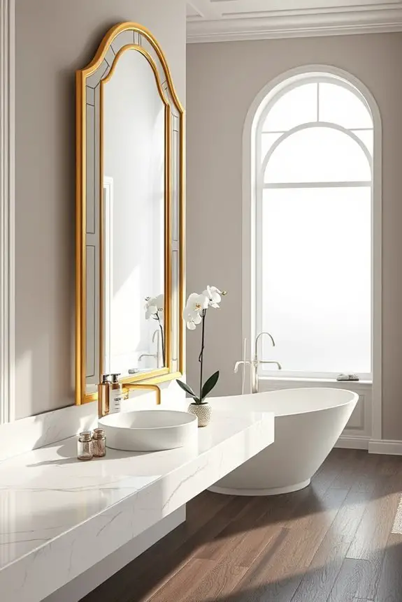 art deco bathroom elegance