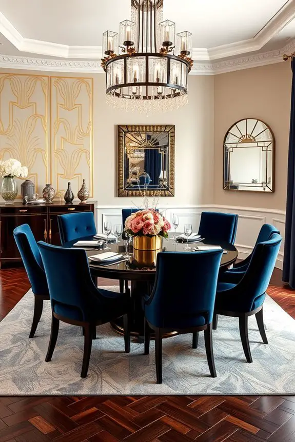 art deco dining elegance