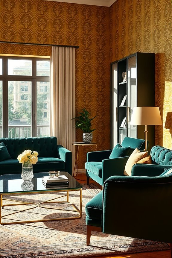 art deco glamour wallpaper
