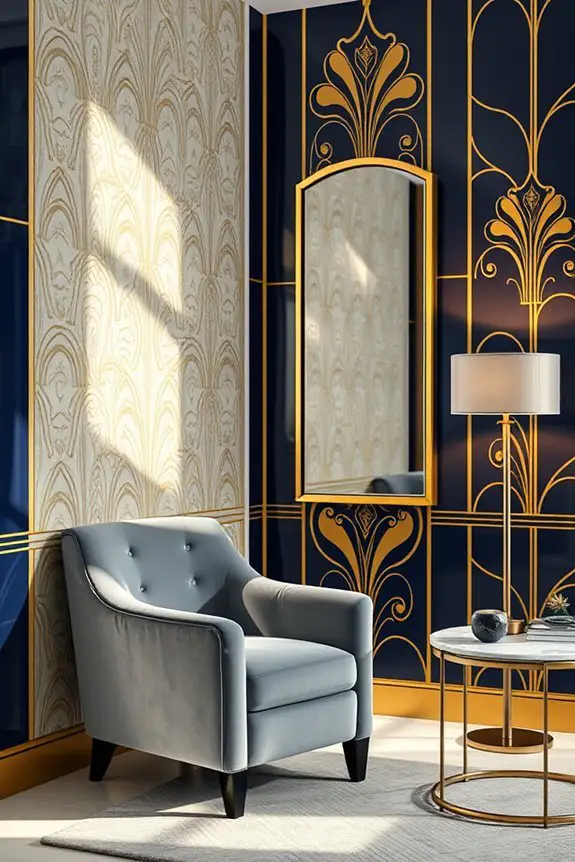 art deco wall elegance