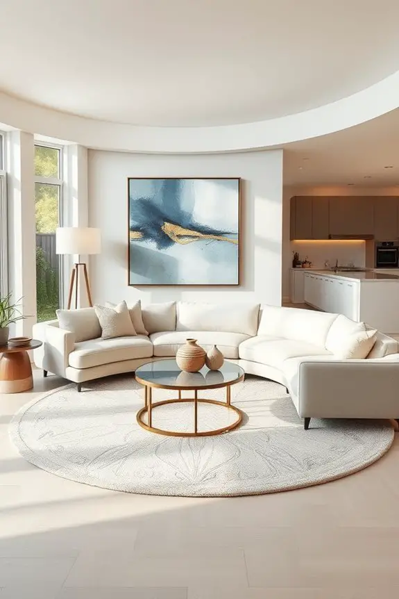 art enhances circular spaces