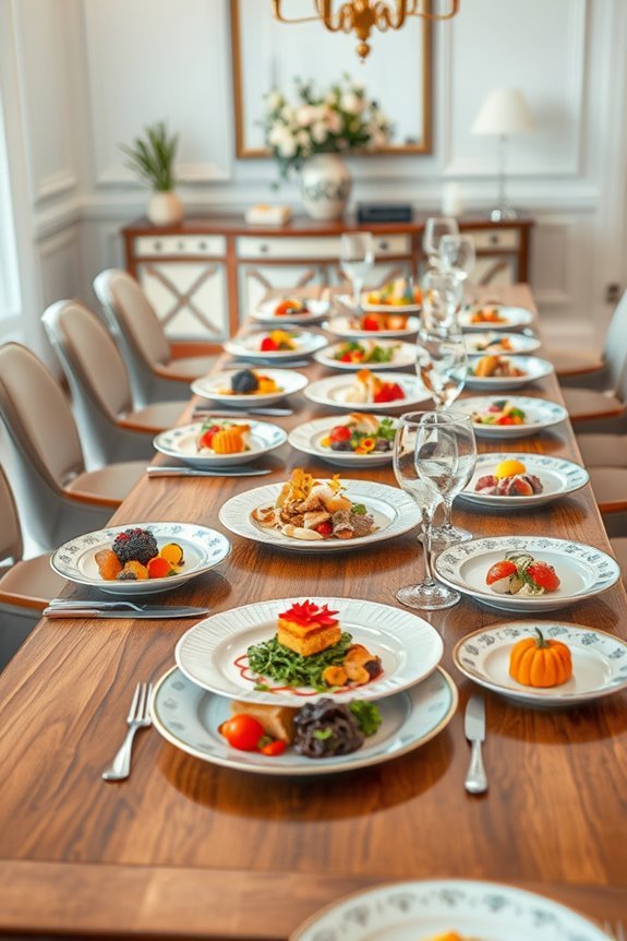 artful dining plate presentation