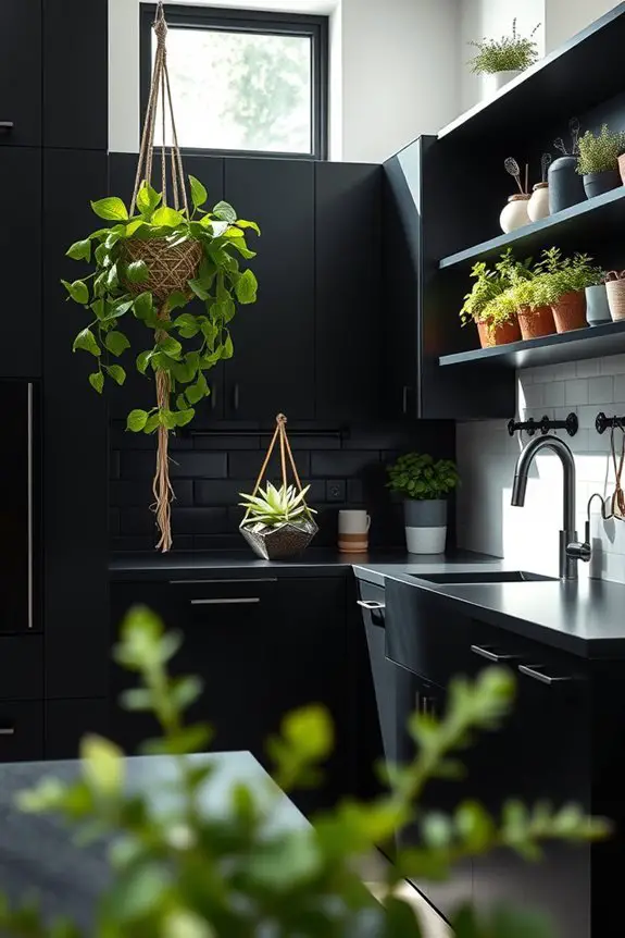 artful plant kitchen displays