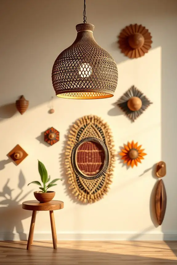 artisan african light fixtures