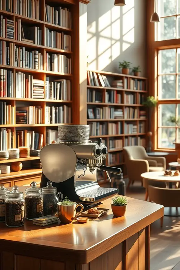 artisan coffee shop ambiance