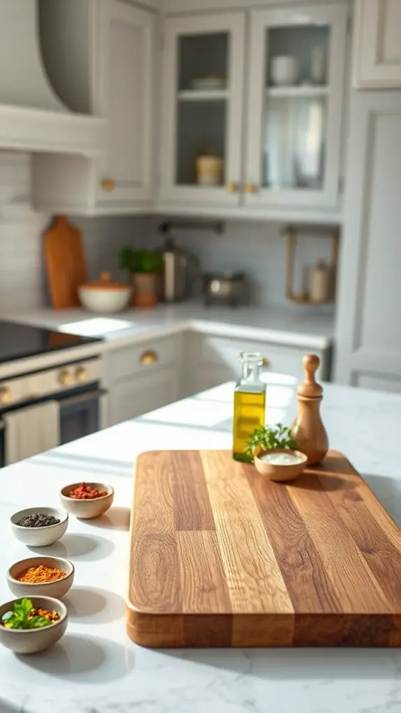 artisanal cutting board display