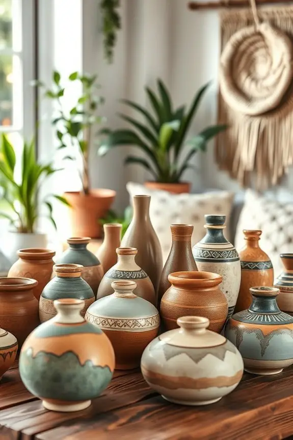artisanal pottery enhances interiors