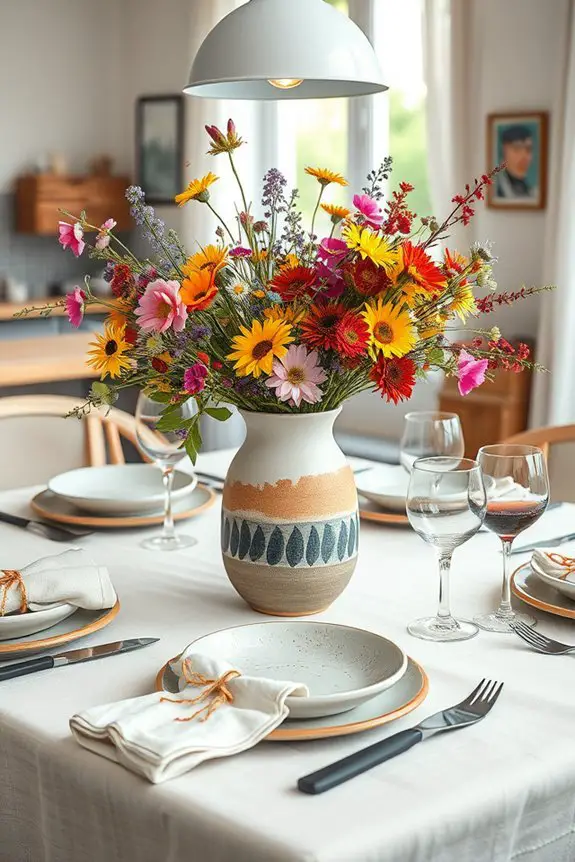 artistic and personalized table settings