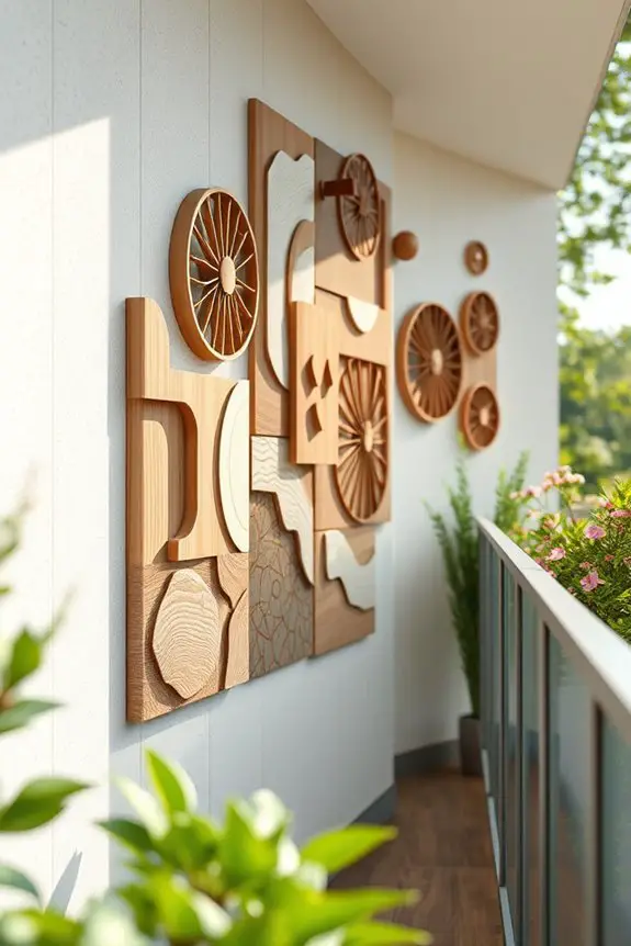 artistic balcony wall decor