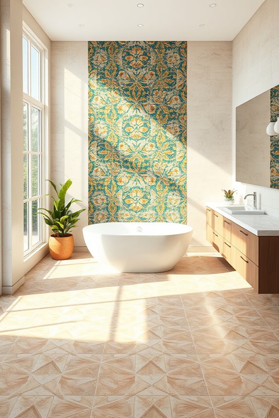 artistic bathroom tile designs