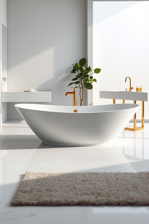 artistic bathtub surrounds enhance ambiance