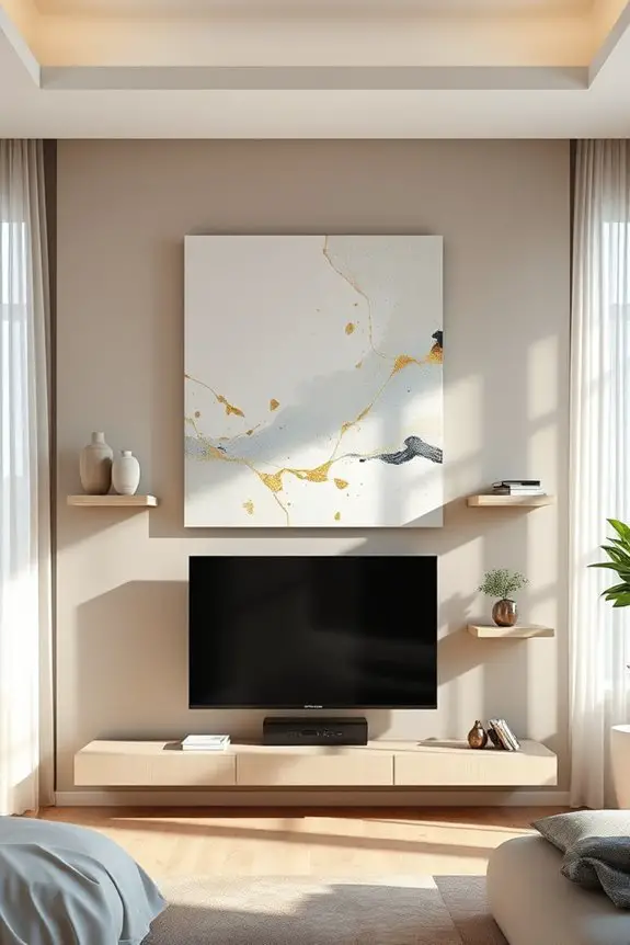artistic bedroom canvas wall