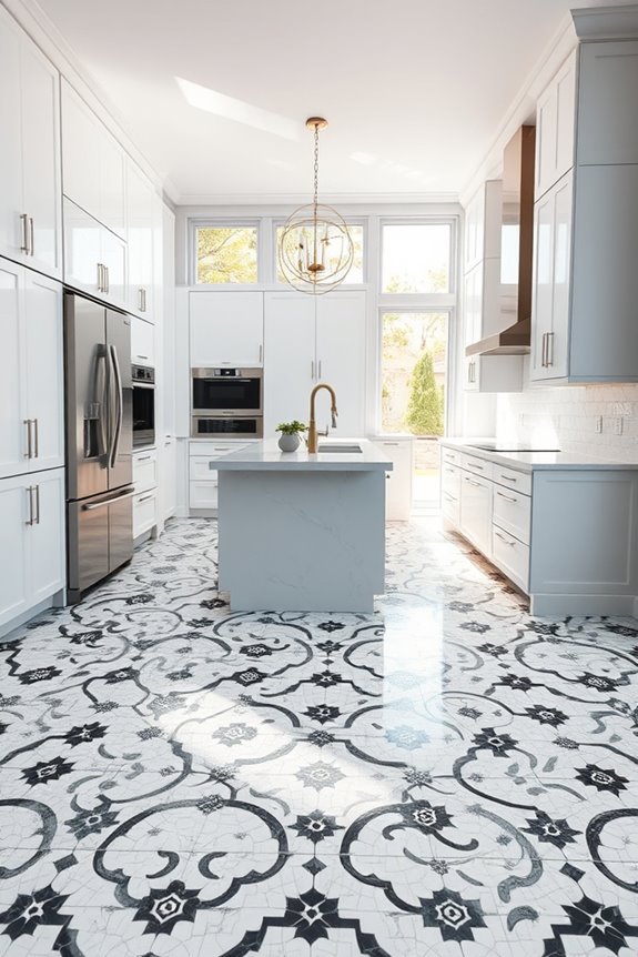 artistic black and white mosaics