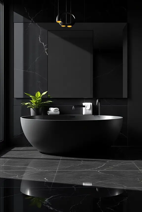 artistic black lighting elegance