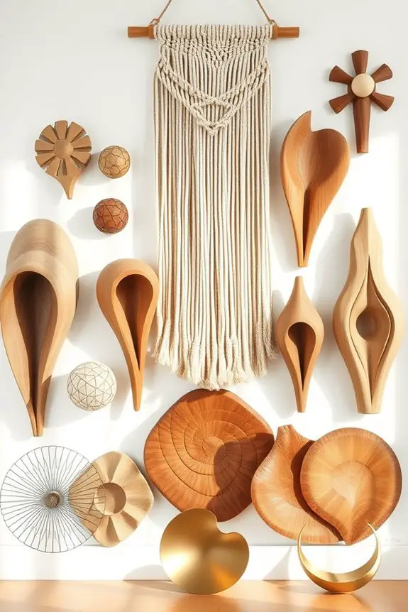 artistic boho wall sculptures