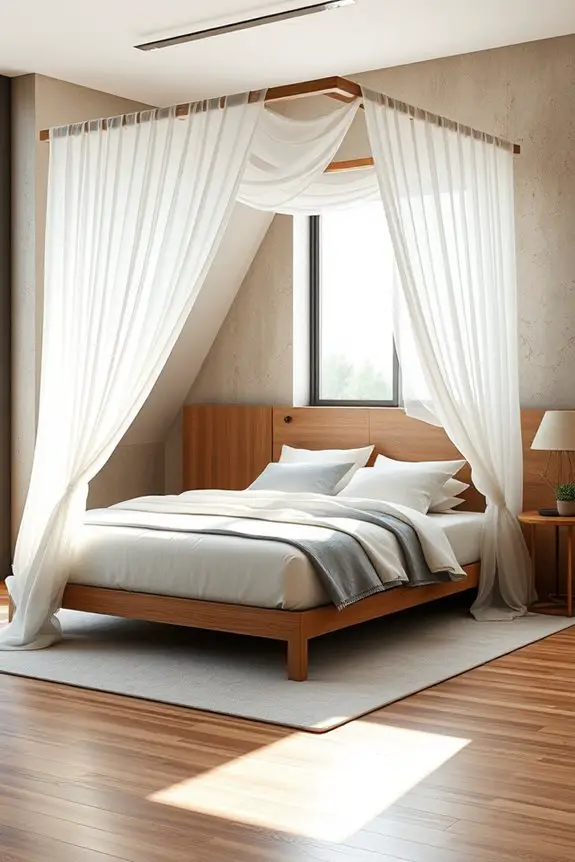 artistic canopy bed elegance
