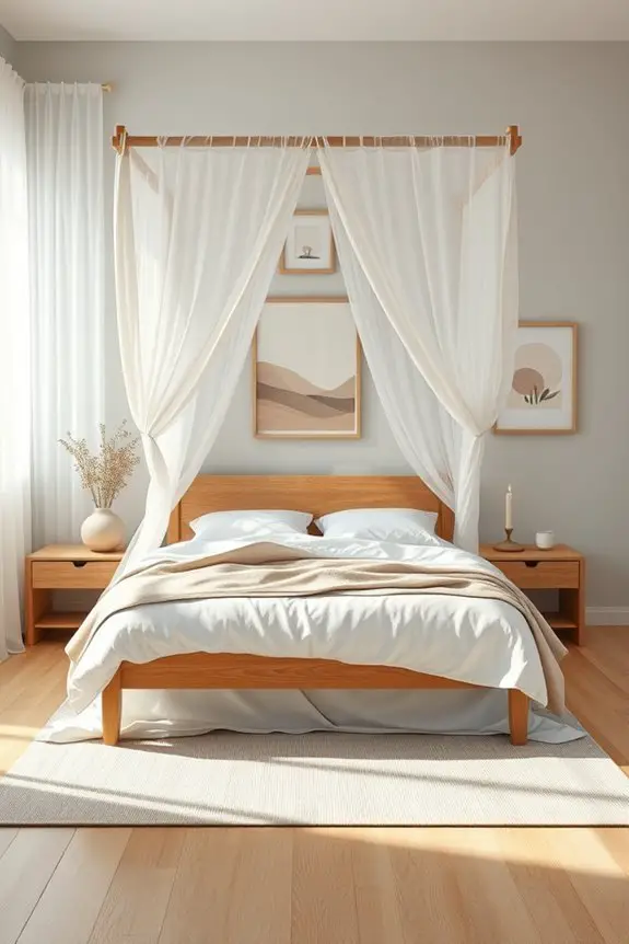 artistic canopy bedroom decor