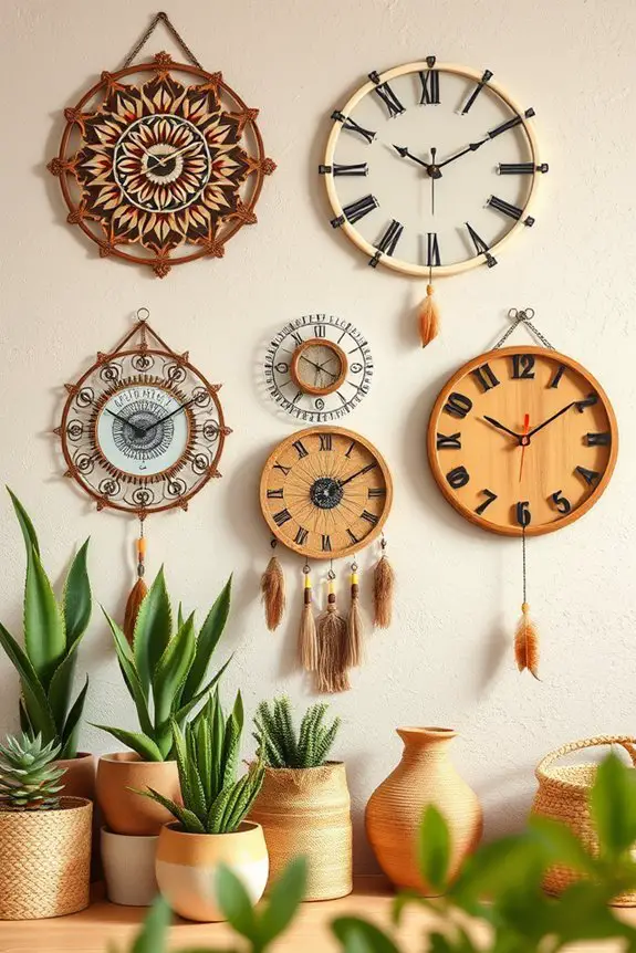 artistic clocks enhance decor
