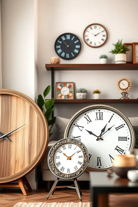artistic clocks enhance decor