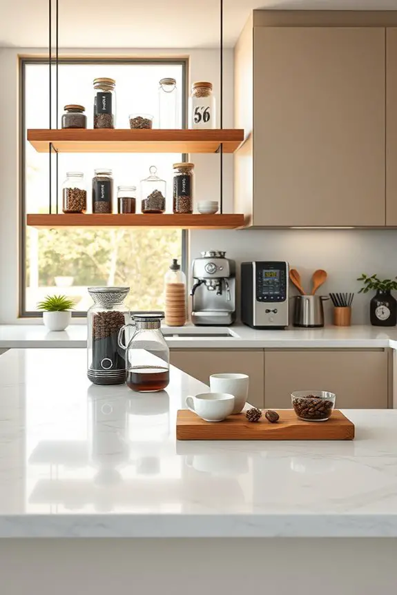 artistic coffee corner transformation