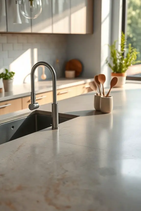 artistic concrete countertop designs