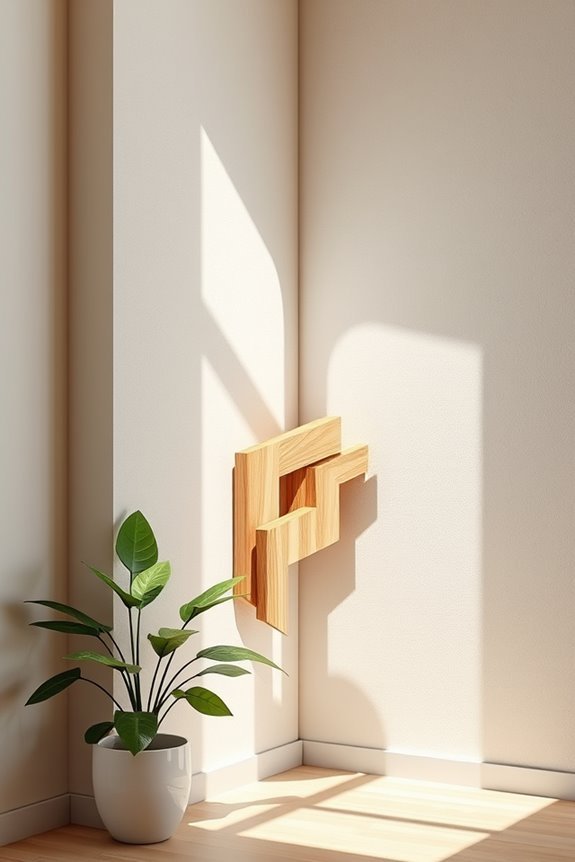 artistic corner wall treatments