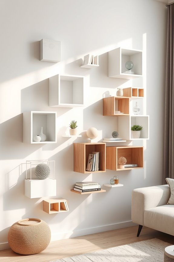 artistic decor with cubes