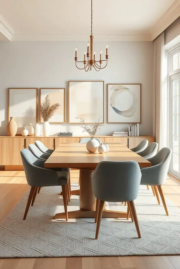 artistic dining room transformation