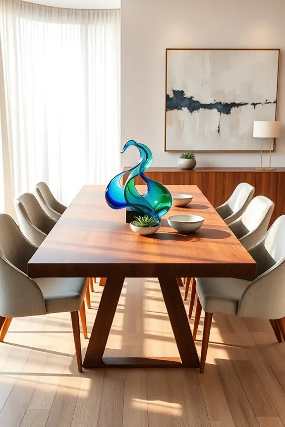 artistic dining table centerpieces