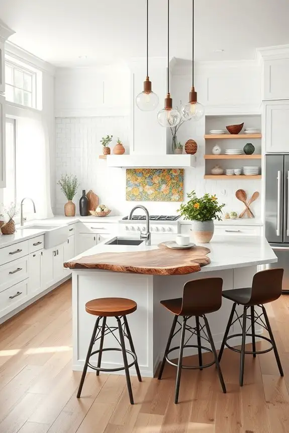 artistic eclectic kitchen design