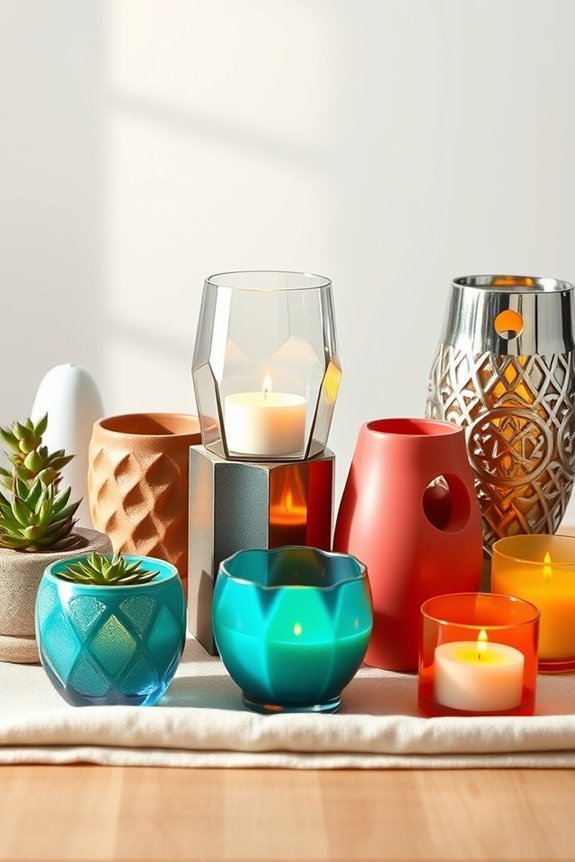 artistic eco friendly candle holders