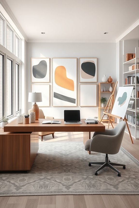 artistic elegance enhances workspace