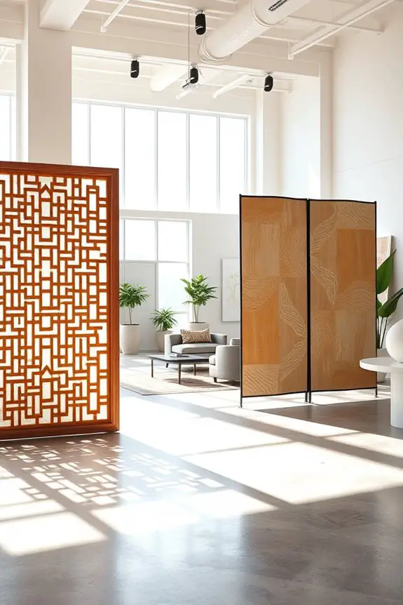 artistic functional room dividers