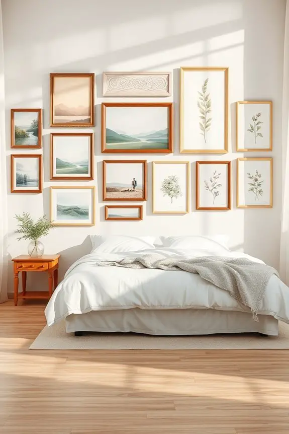 artistic gallery wall decor