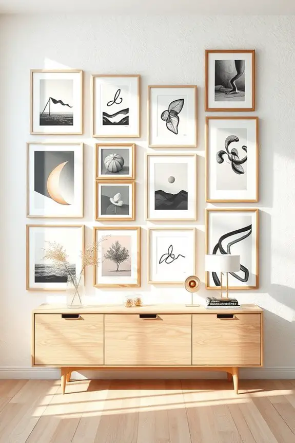 artistic gallery wall inspiration