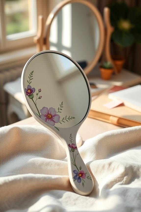 artistic hand painted mirrors