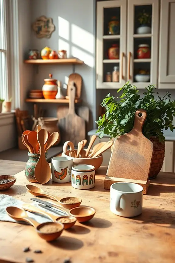 artistic kitchen utensils enhance