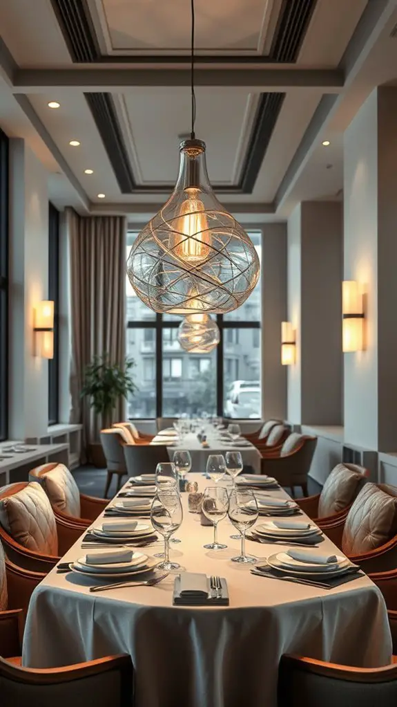 artistic lighting enhances ambiance