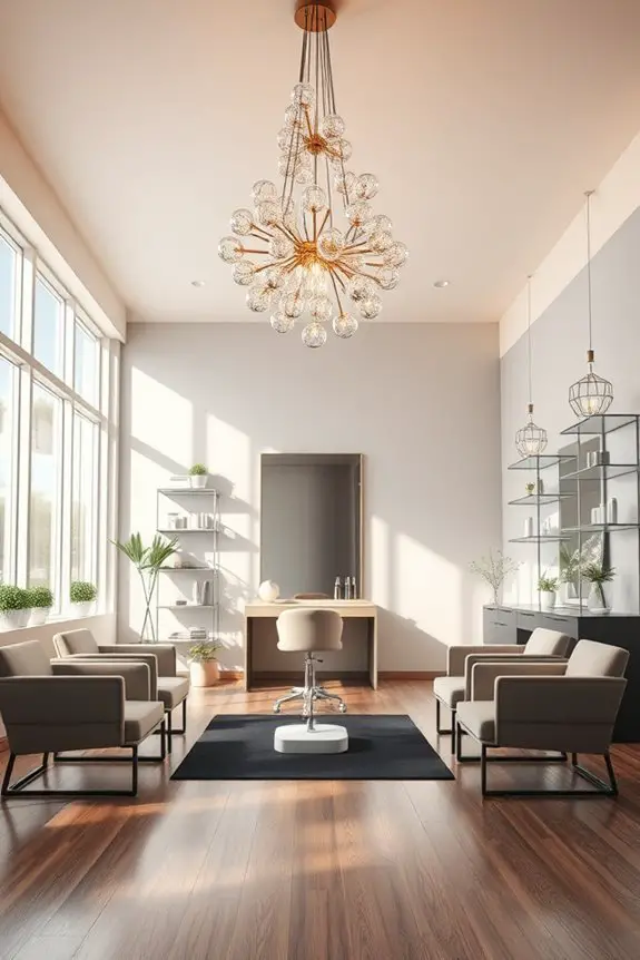 artistic lighting enhances ambiance