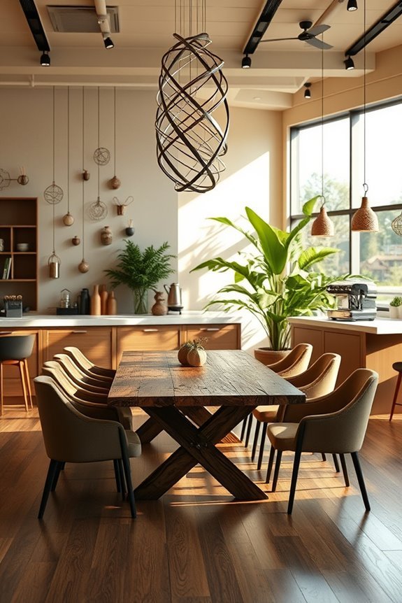 artistic lighting enhances ambiance