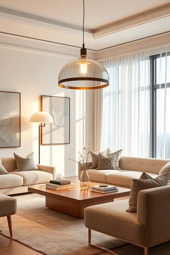 artistic lighting enhances interiors