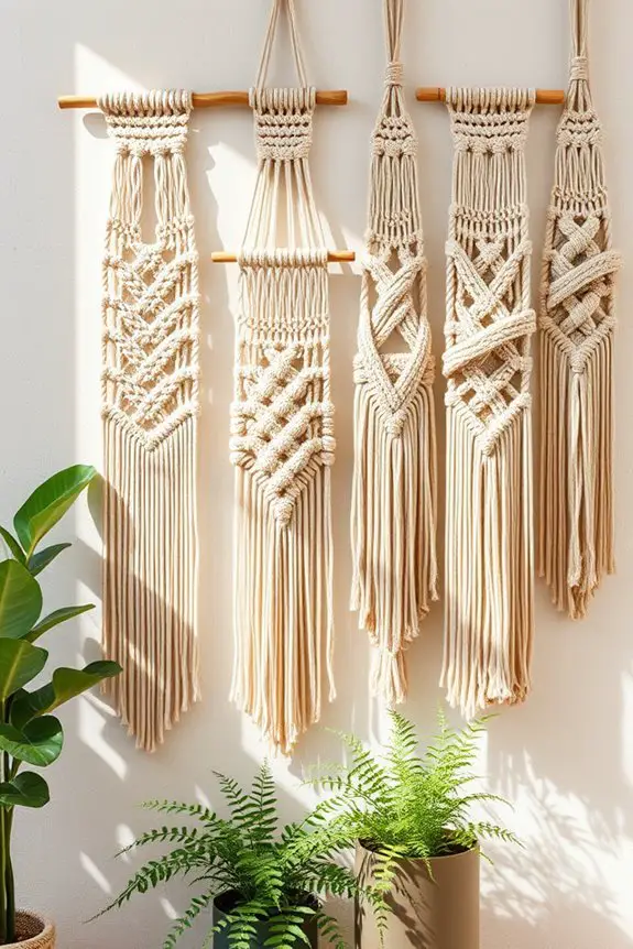 artistic macram wall decor