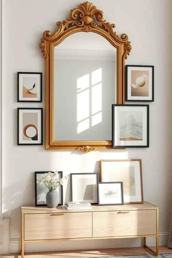 artistic mirror decor fusion