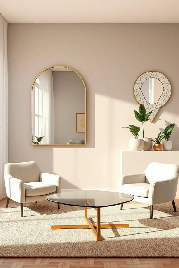 artistic mirrors enhance interiors