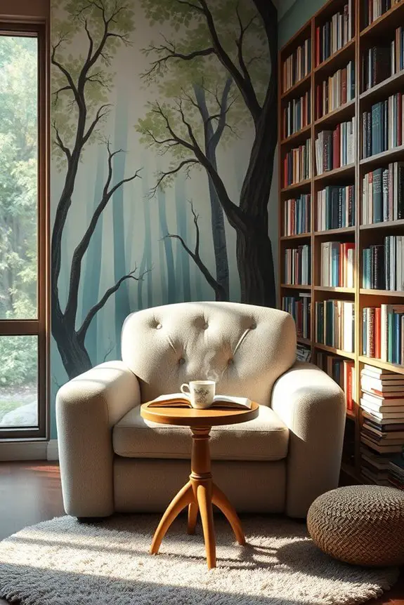 artistic mural for readers