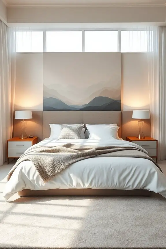 artistic mural headboard ideas