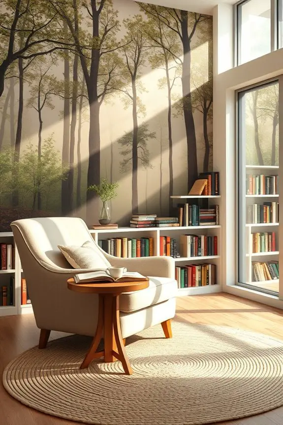artistic mural library transformation